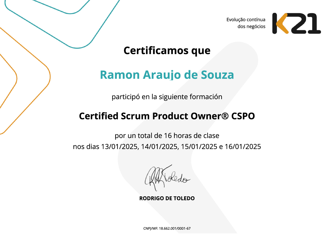 Certificado K21